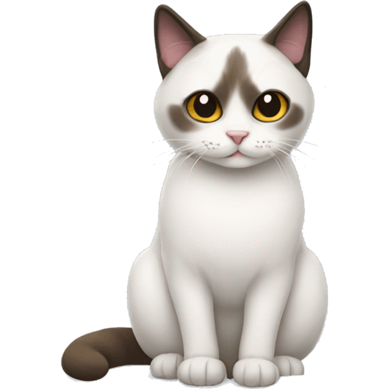 Snowshoe cat emoji