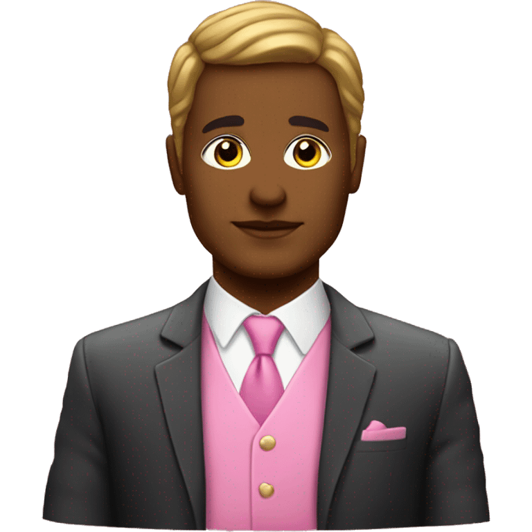 Lawyer wearing pink with sparkles emoji