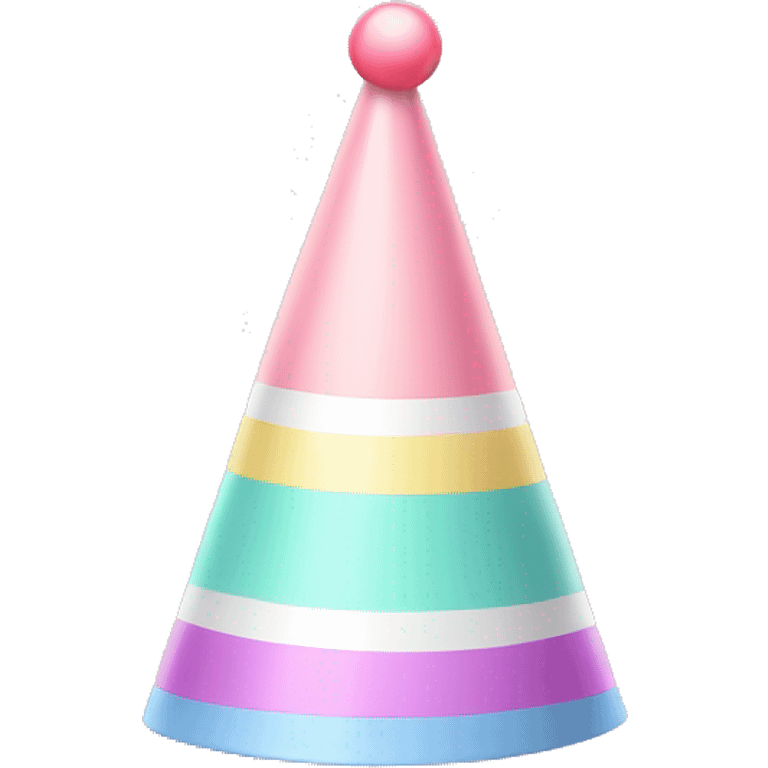 Pastel party hat isolated emoji