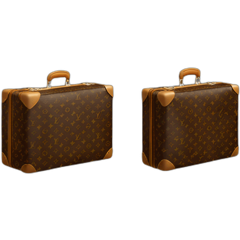 louis vuitton TRAVEL SUITCASE emoji