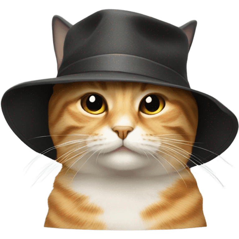 Cat that’s on a hat emoji