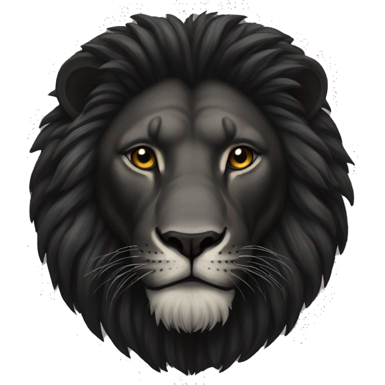 black lion emoji