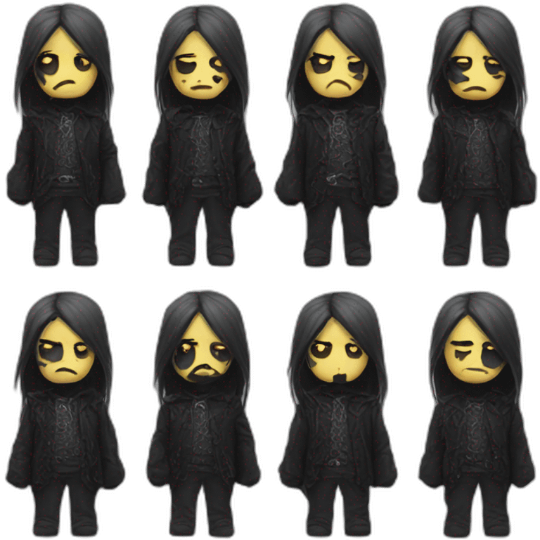 Sad goth emoji