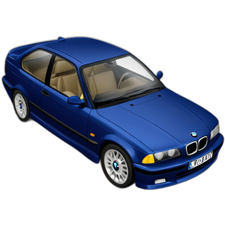 Bmw e36 316i compact bleu open air de 1999 emoji