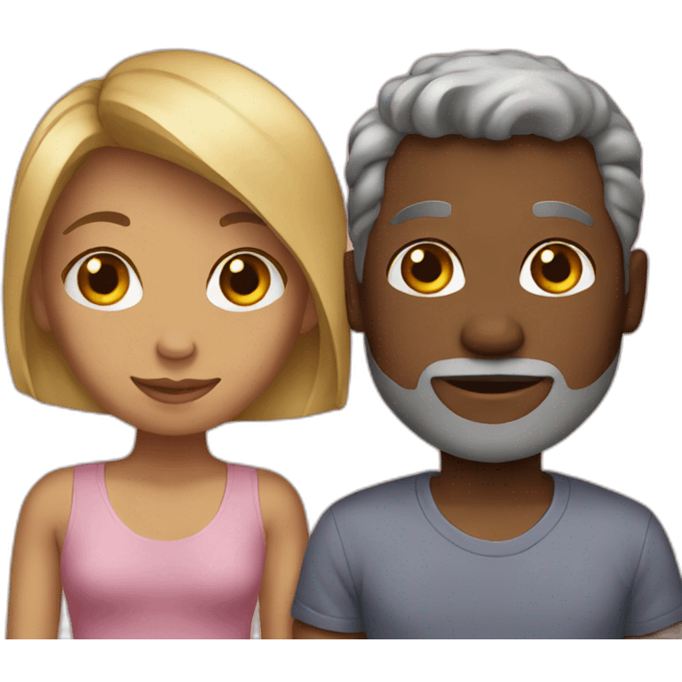 Love interracial emoji