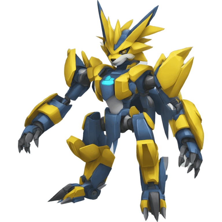 Zeraora-Zoroark-medabot-Mecha full body emoji