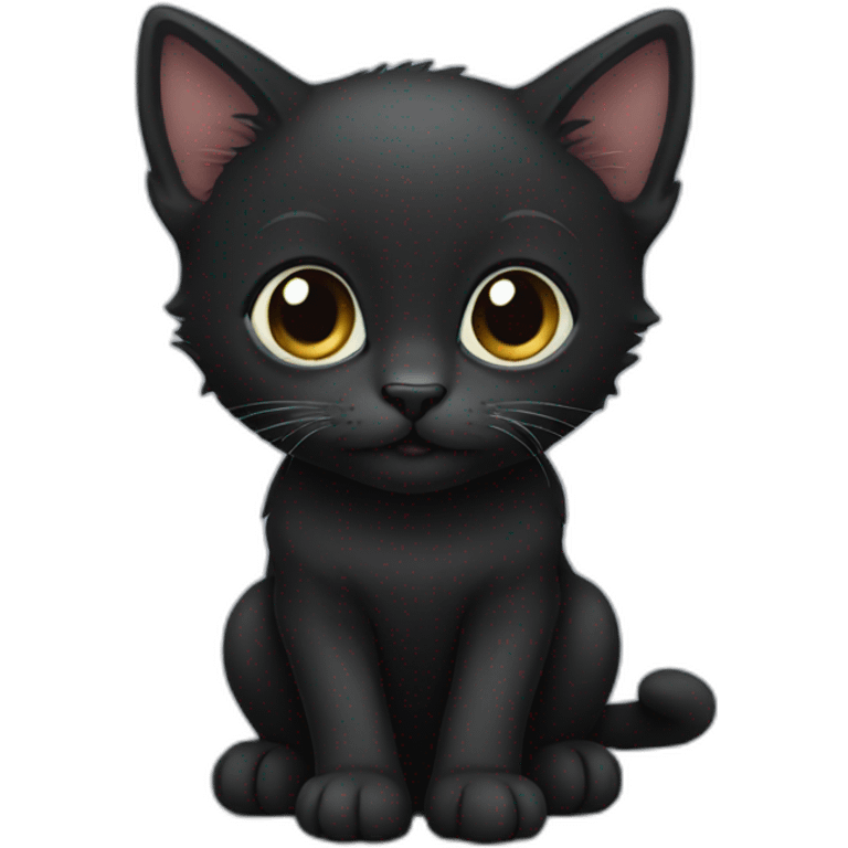 Black kitten emoji