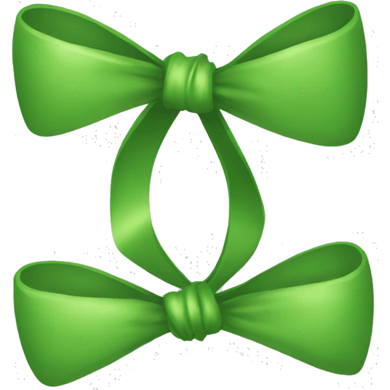 Green bow emoji