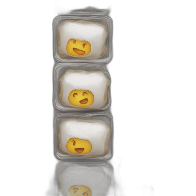 food packed in trays under airtight foil emoji