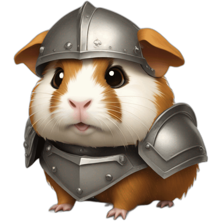 guinea pig with armour emoji