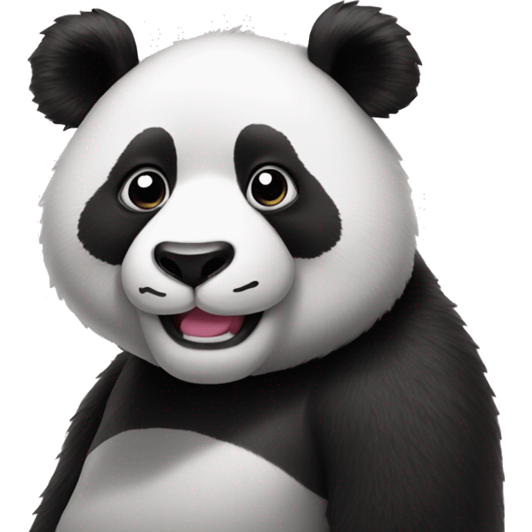 Panda pink emoji