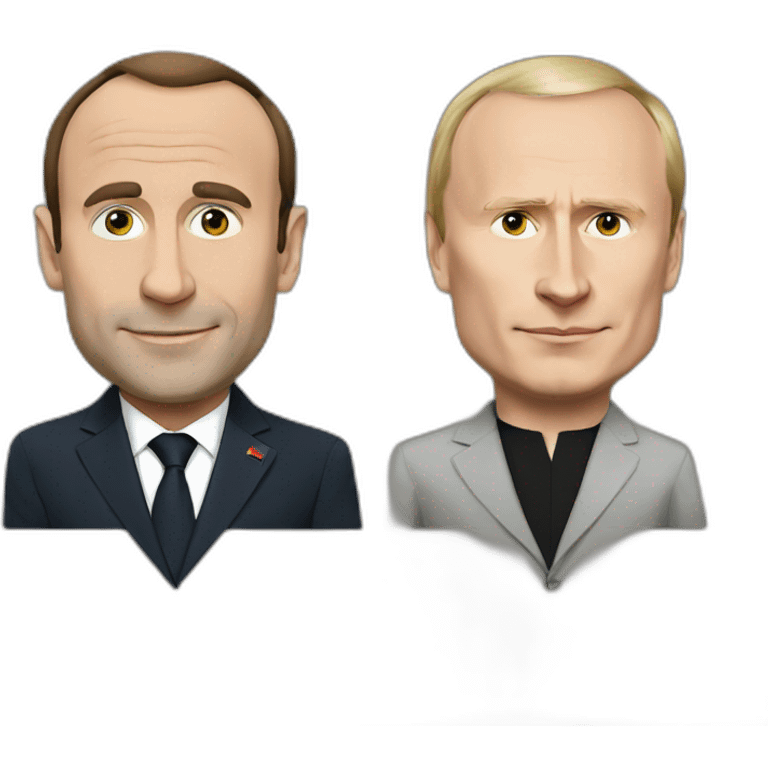 Macron and putin emoji