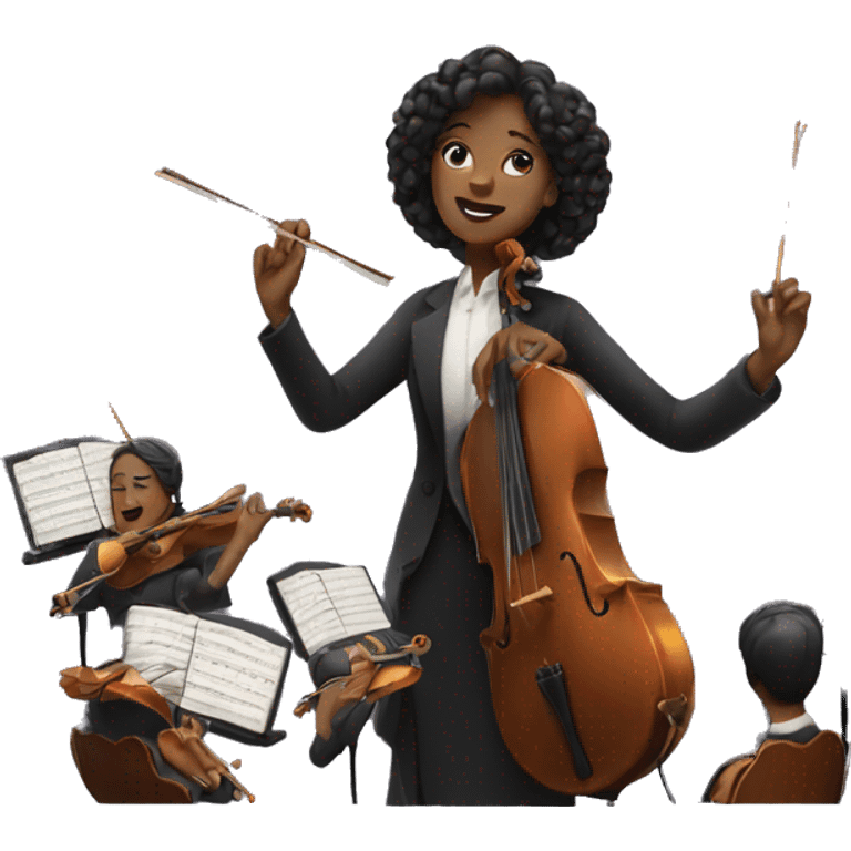 woman conducting an orchestra emoji