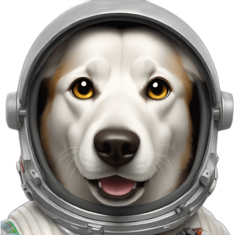 Laika the Russian astronaut dog emoji