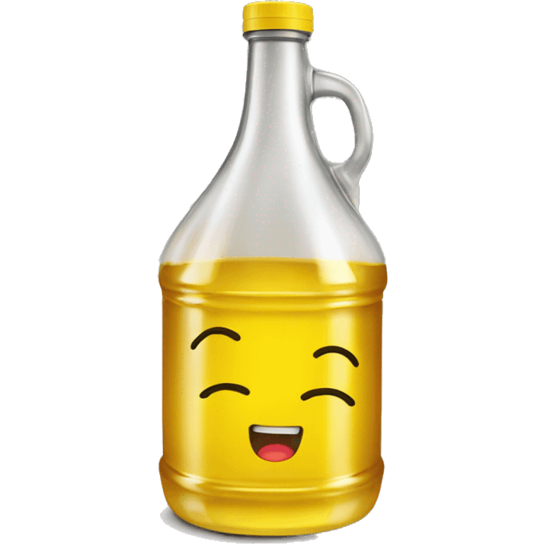 Empty bottle of cooking oil spilled  emoji