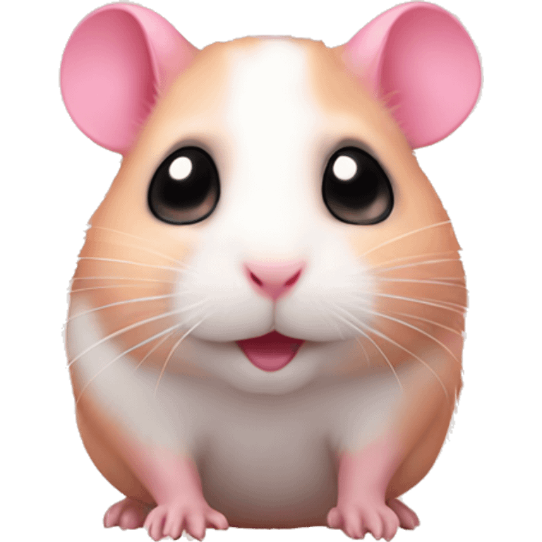 little pink hamster emoji