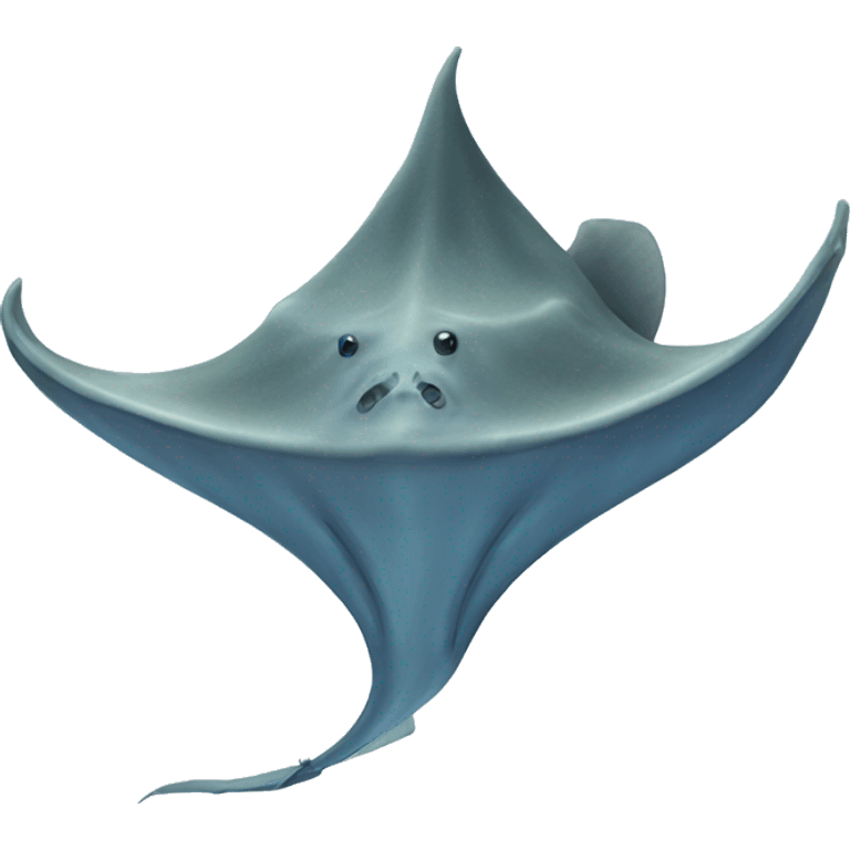 stingray fish next to foot emoji