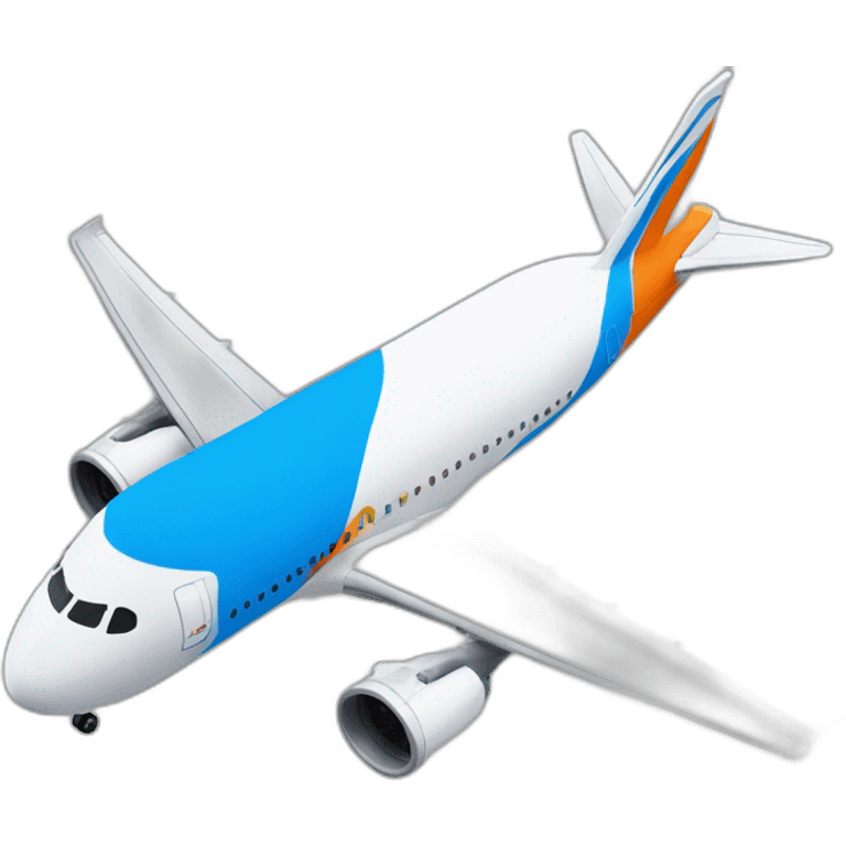 Create me an emoji with the AOT airline "flydubai" colours theme and a discord emoji in-side emoji