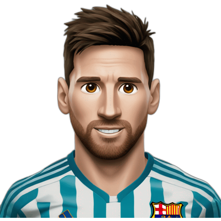 Messi qui frappe ronaldo emoji