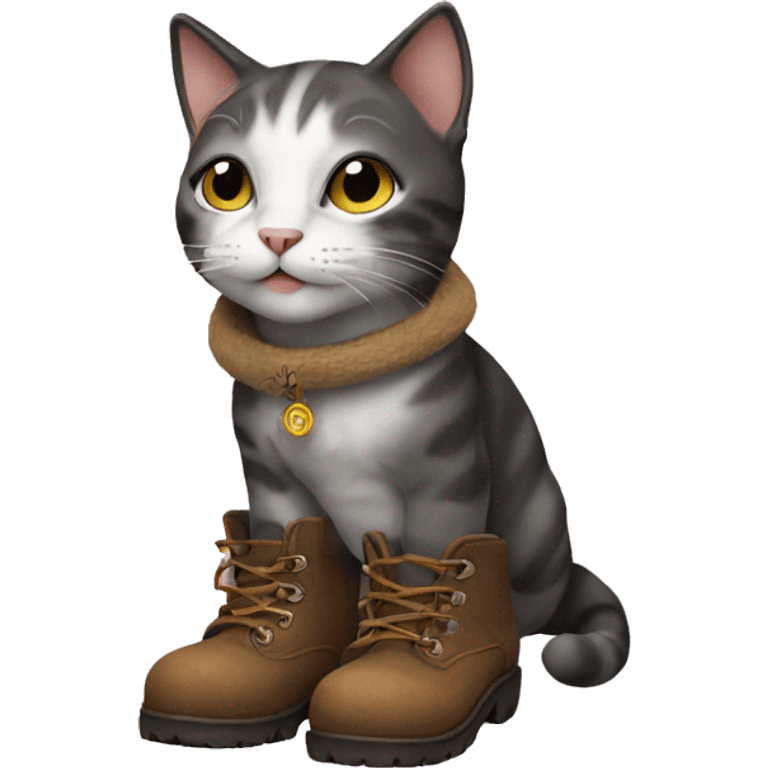 Cat in boots emoji