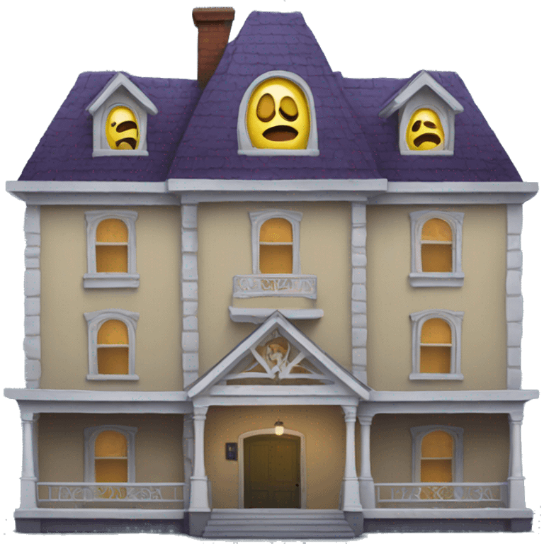 Haunted hotel with attached garage  emoji