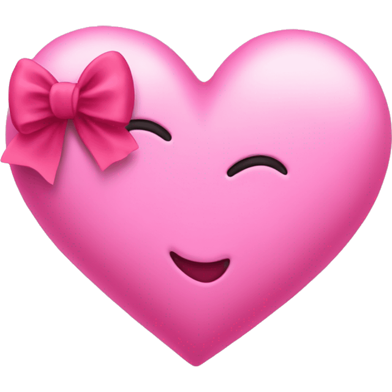 pink heart with pink bow emoji