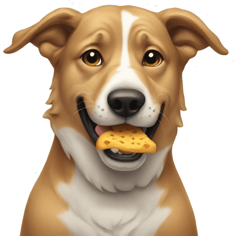 Dog eating  emoji