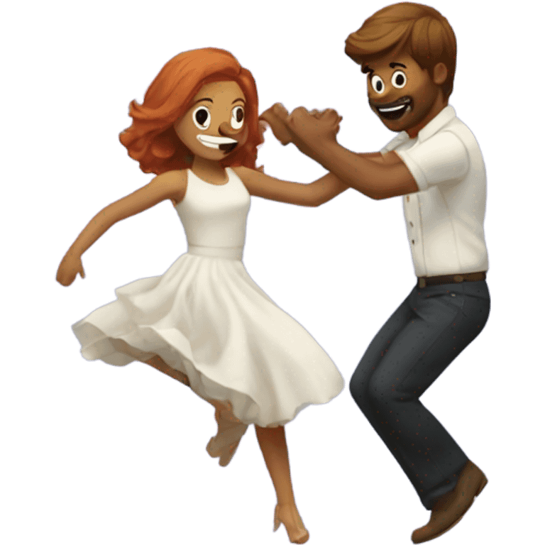 Bryce and Hali dancing emoji