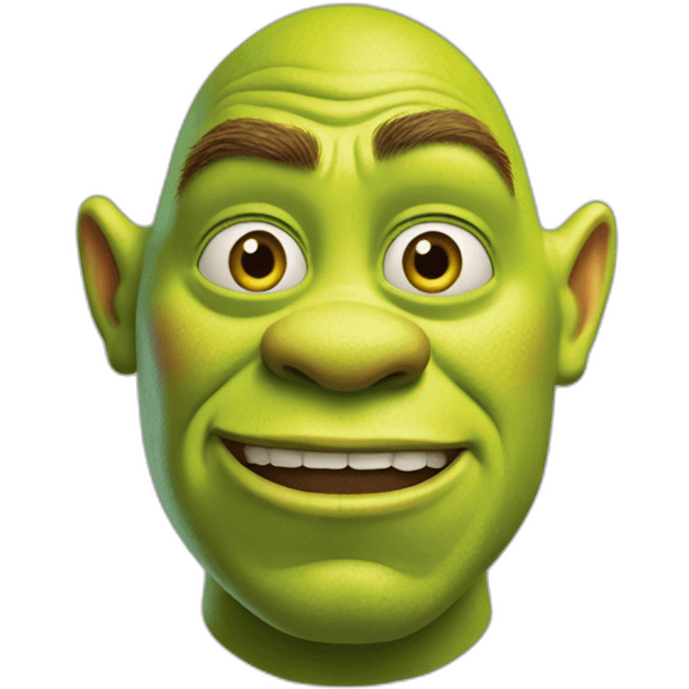 Shrek avec des cœur à la place des yeux  emoji