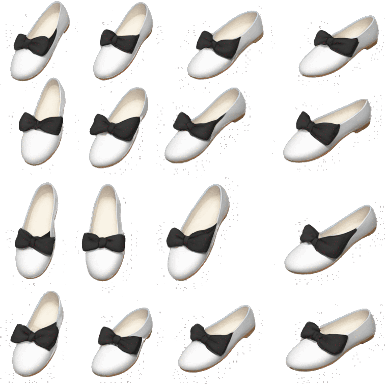 black ballet flats emoji