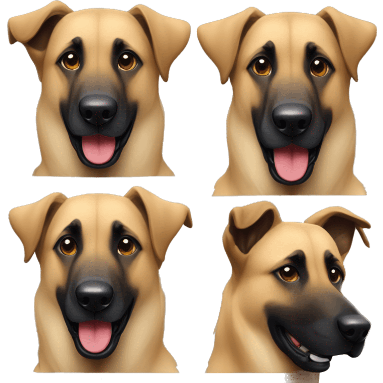 Belgian malinois. Anatolian shepherd emoji