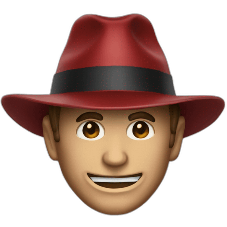 Freddy Kruger con su sombrero y sus cuchillas  emoji