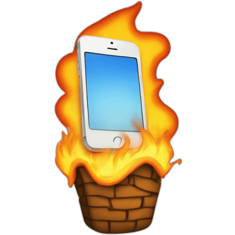 iphone-on-fire emoji