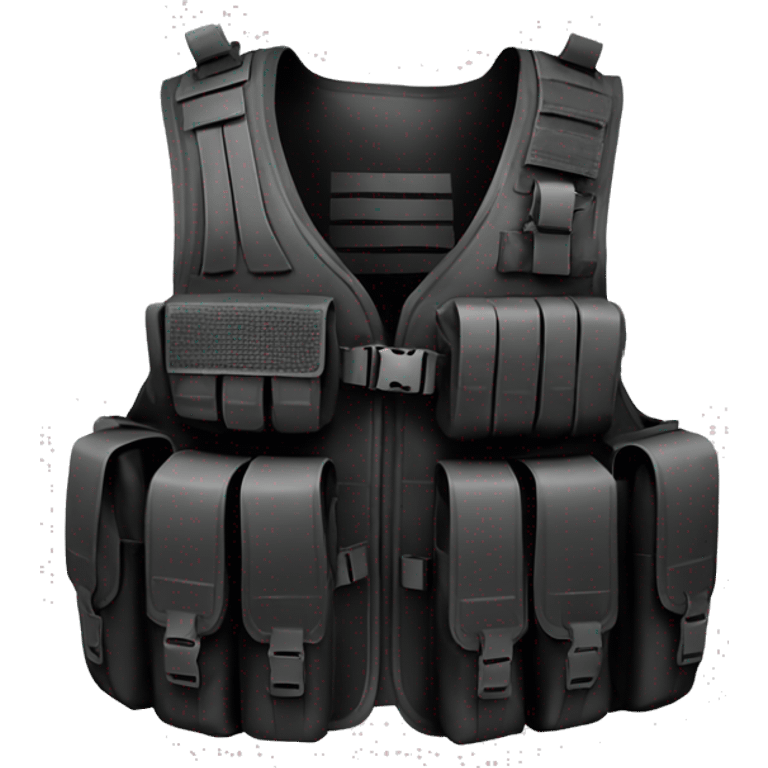 all black CS tactical vest emoji