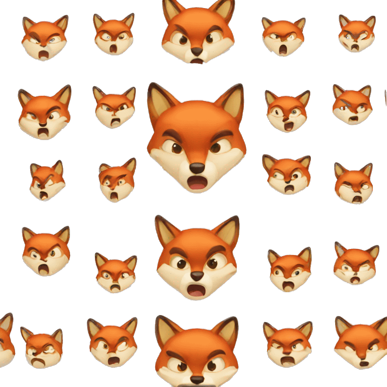 Red Fox angry emoji