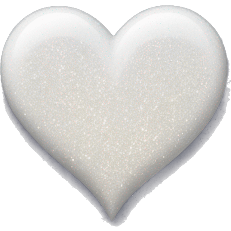 white heart with glitter emoji