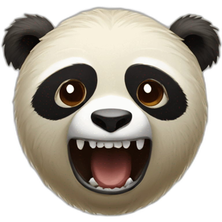 angry sloth and a panda emoji