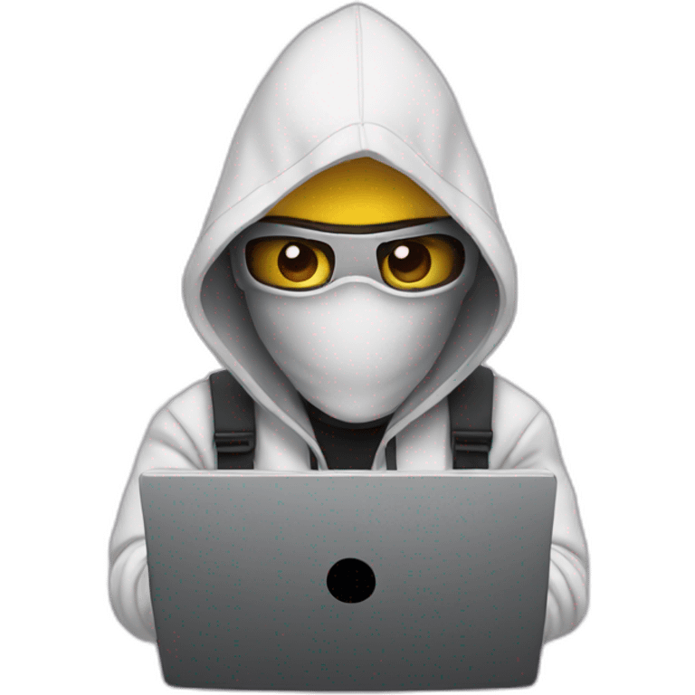 A hacker with a laptop emoji