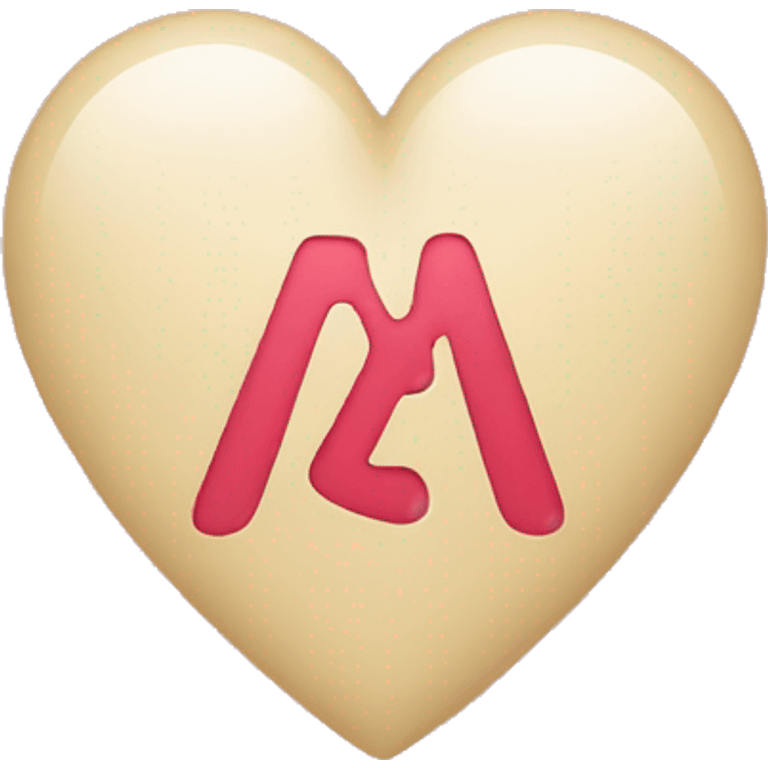 heart with letter A in it emoji