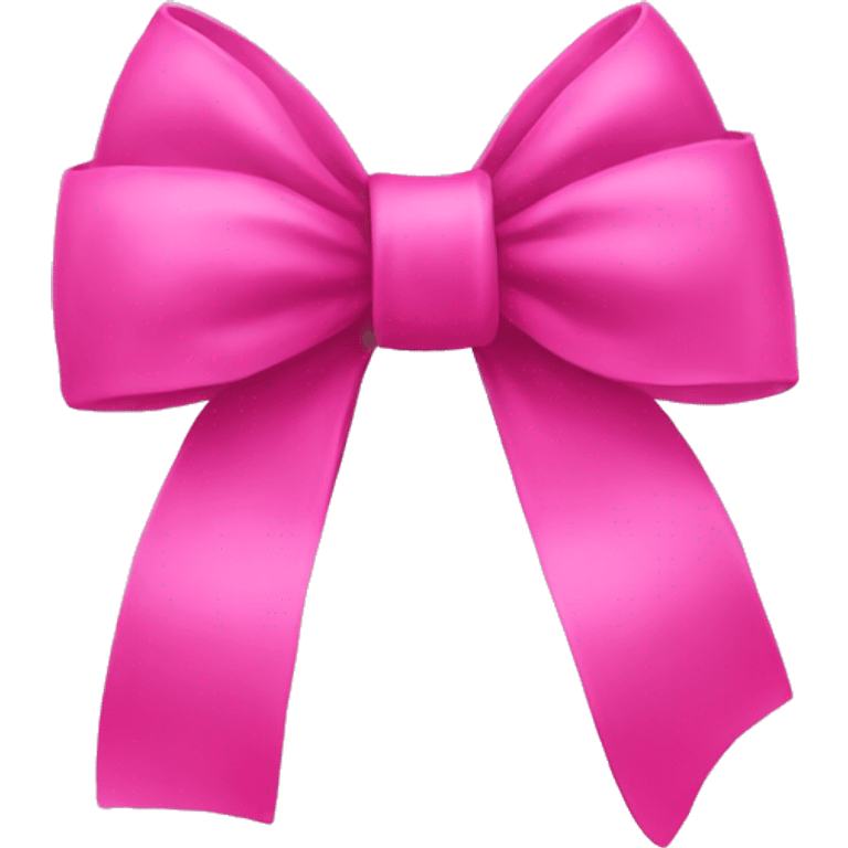 A very very pink bow emoji