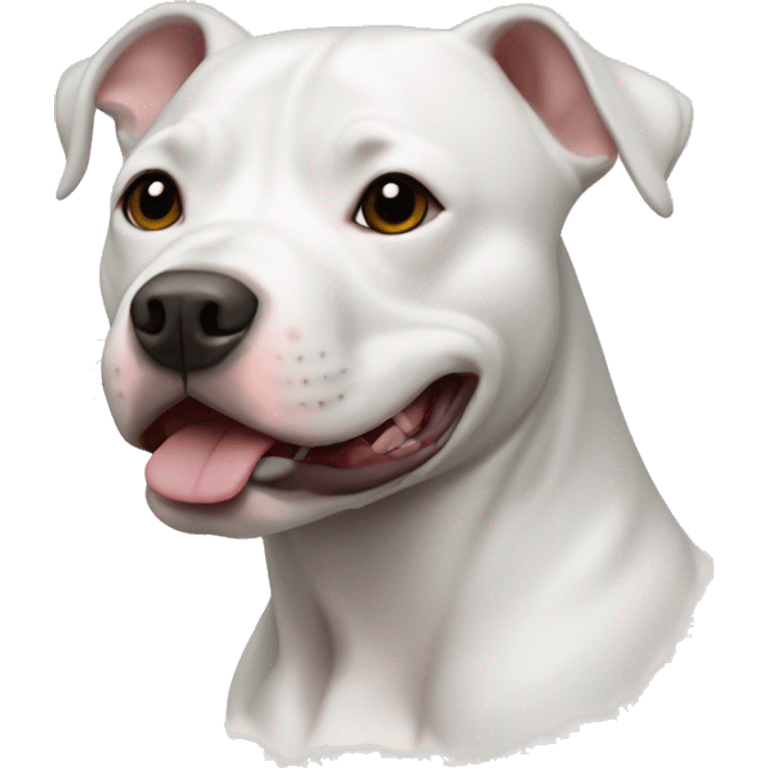 White pit bull mix emoji