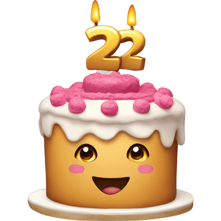 Happy 23 birthday cake emoji