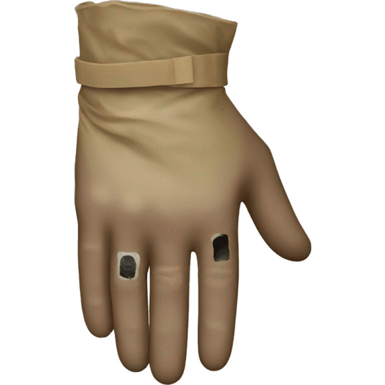 wounded ww1 soldier bandaged hand emoji