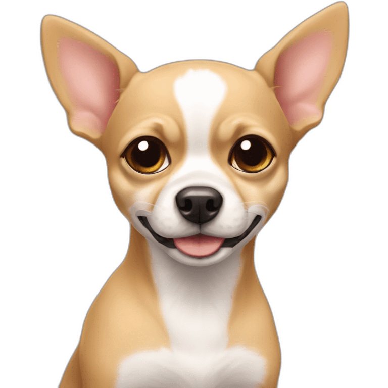 Perrito Snawzer con perrito Chihuahua emoji