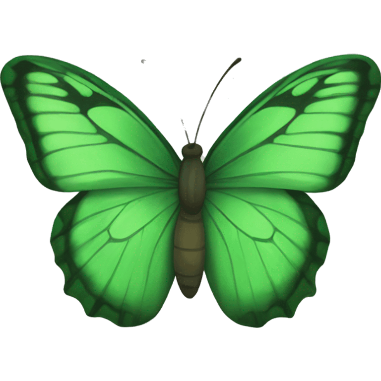 À green butterfly emoji