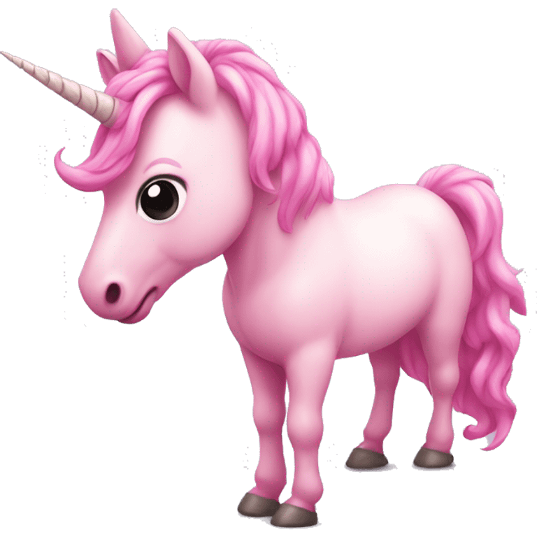 Pink unicorn emoji