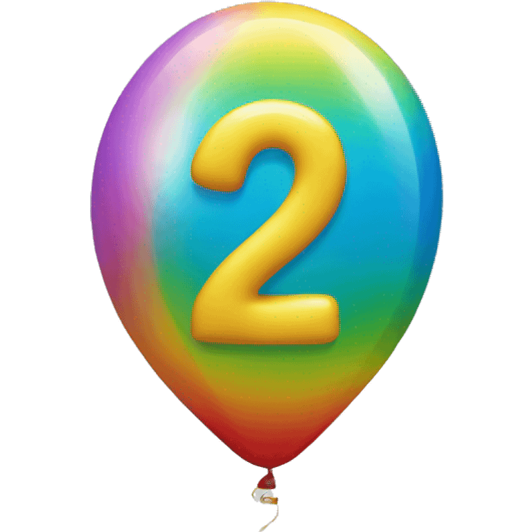 balloon-shaped-like-number-2 emoji