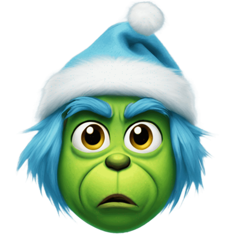 Grinch blue  emoji