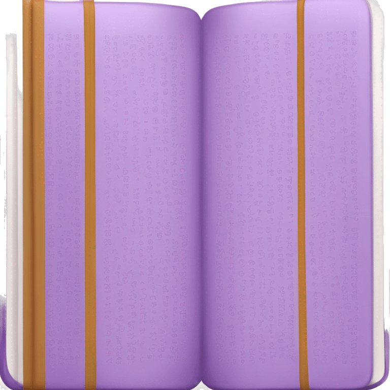 iOs closed book emoji in purple (make it wider and more defined) emoji