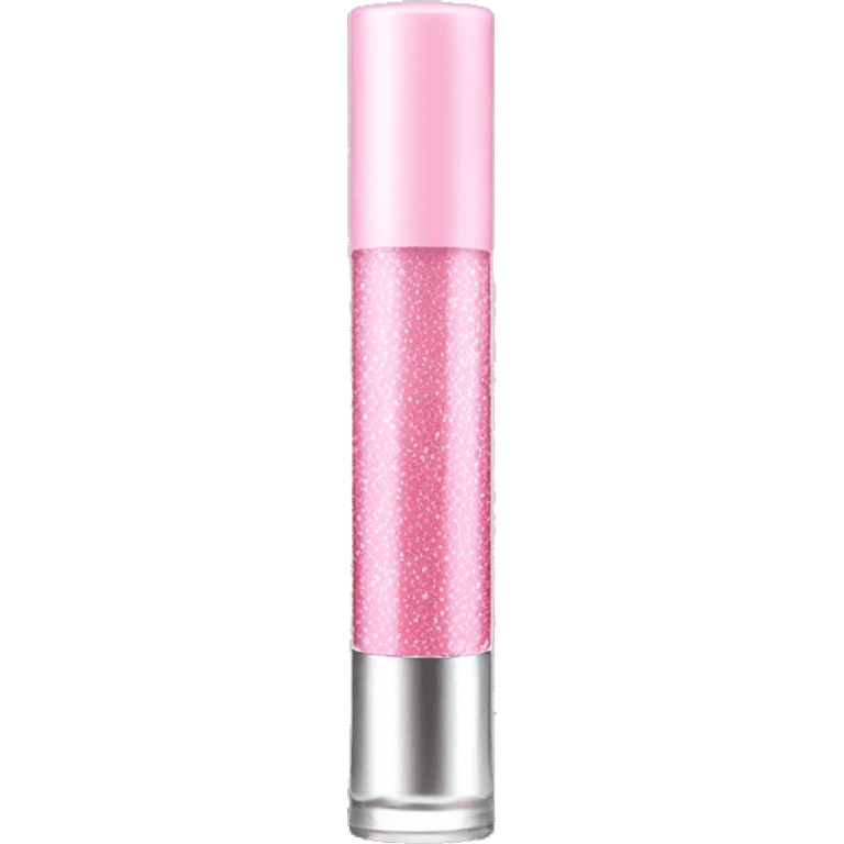 Light Pink sparkly lip gloss tube emoji